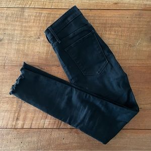 Abercrombie & Fitch Simone High Rise Ankle Jeans with Raw Hem